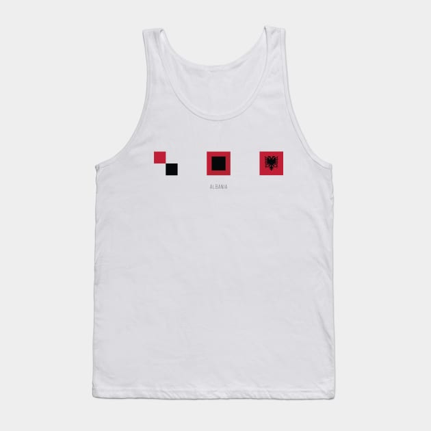 ALBANIA ABSTRACT Tank Top by Swtch